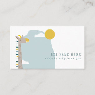 Tarjeta De Visita Tienda de niños Giraffe Baby