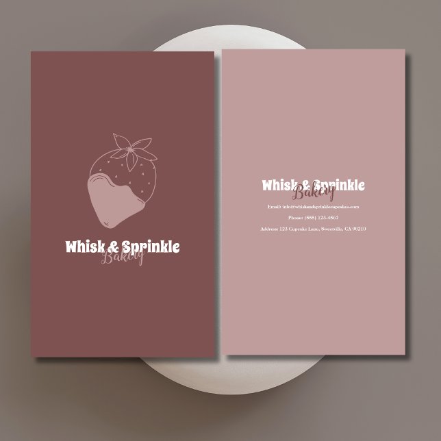 Tarjeta De Visita Tienda de panadería dulce Personalizado pasteles p (Subido por el creador)