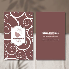 Tarjeta De Visita Tienda de panadería dulce Personalizado pasteles p