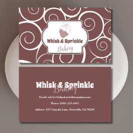 Tarjeta De Visita Tienda de panadería dulce Personalizado pasteles p