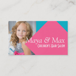 Tarjeta De Visita Tienda de peluquería infantil Belleza