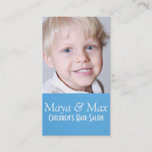 Tarjeta De Visita Tienda de peluquería infantil Belleza