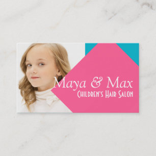 Tarjeta De Visita Tienda de peluquería infantil Belleza