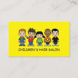 Tarjeta De Visita Tienda de peluquería infantil Belleza