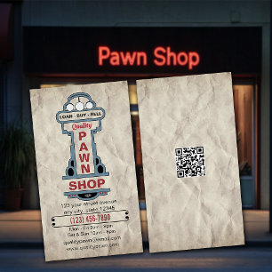 Tarjeta De Visita Tienda de peones