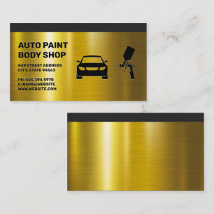 Tarjeta De Visita Tienda de pintura automática