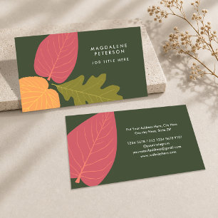 Tarjeta De Visita Tienda de Plantas Florales Botánicas Moderna Inspi