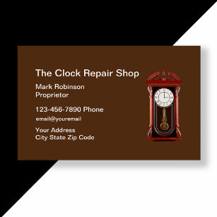 Tarjeta De Visita Tienda de reparación de reloj