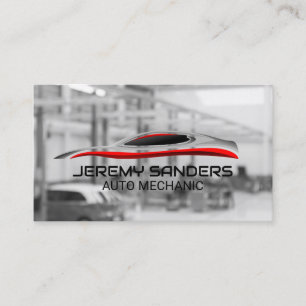 Tarjeta De Visita Tienda de Repuestos Mecánico Reparación Autos