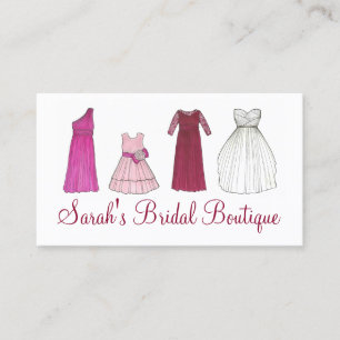 Tarjeta De Visita Tienda de ropa de traje de novia Boda Boutique