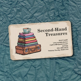 Tarjeta De Visita Tienda de segunda mano - Estilo vintage