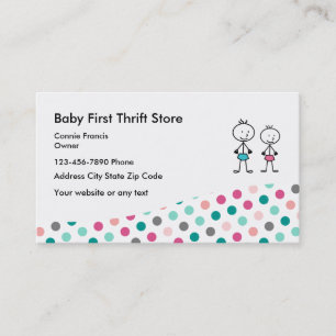 Tarjeta De Visita Tienda de segunda mano para bebés