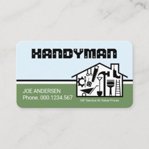 Tarjeta De Visita Tienda de Servicios de Reparación del Hogar para H