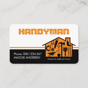 Tarjeta De Visita Tienda de Servicios de Reparación del Hogar para H