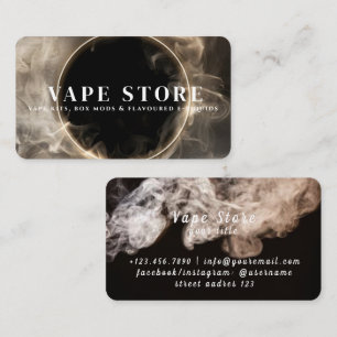 Tarjeta De Visita Tienda de Vape de tabaco de cigarrillos
