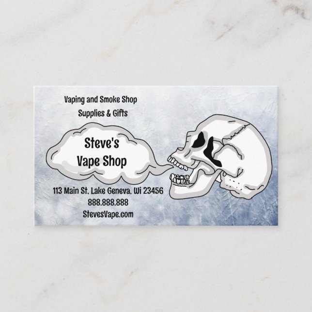 Tarjeta De Visita Tienda de vapeo    (Anverso)