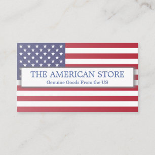 Tarjeta De Visita Tienda del americano/los E.E.U.U. - señale la