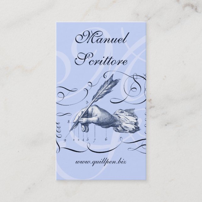 Tarjeta De Visita Tienda/librería elegantes de los efectos de (Anverso)