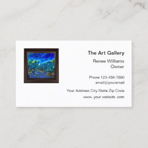 Tarjeta De Visita Tienda minorista de Galería de arte