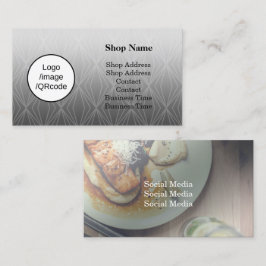 Tarjeta De Visita Tienda moderna de geometría negra