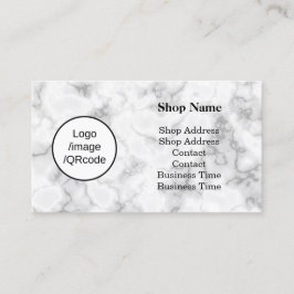 Tarjeta De Visita Tienda moderna de mármol