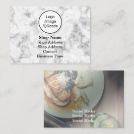 Tarjeta De Visita Tienda moderna de mármol geométrico