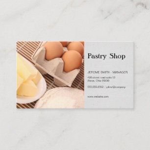 Tarjeta De Visita Tienda pastelera   Chef   Propietario del restaura