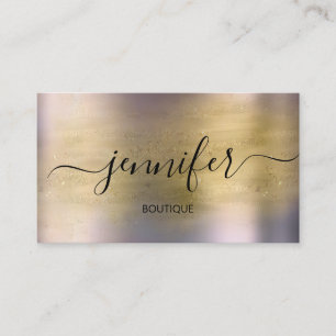 Tarjeta De Visita Tienda profesional Gold Purple