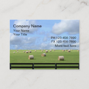 Tarjeta De Visita Tierra de cultivo del país