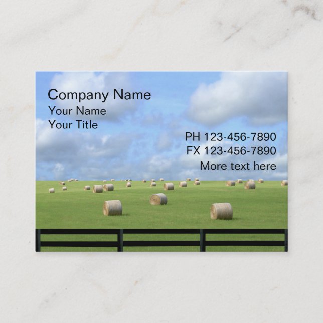 Tarjeta De Visita Tierra de cultivo del país (Anverso)