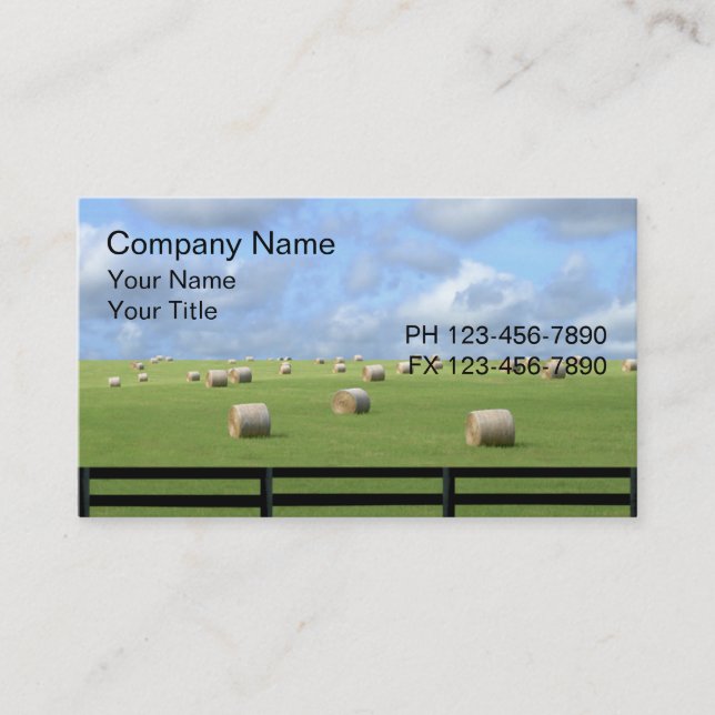 Tarjeta De Visita Tierra de cultivo del país (Anverso)