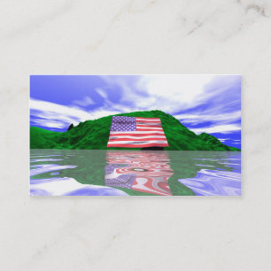 Tarjeta De Visita Tierra del Día de la Independencia