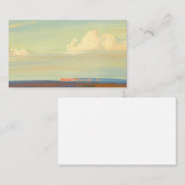 Tarjeta De Visita Tierra Navajo, suroeste de Chinle, por Maynard Dix (Anverso / Reverso)