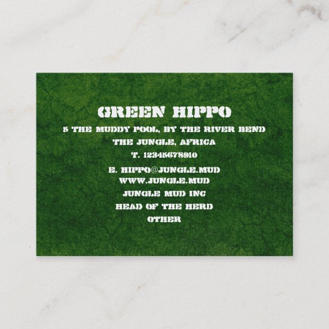 Tarjeta De Visita Tierra Verde (Anverso)