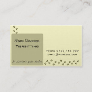 Tarjeta De Visita Tiersitting