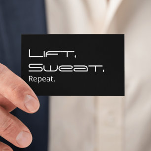Tarjeta De Visita Tifografía de entrenamiento de fitness personal