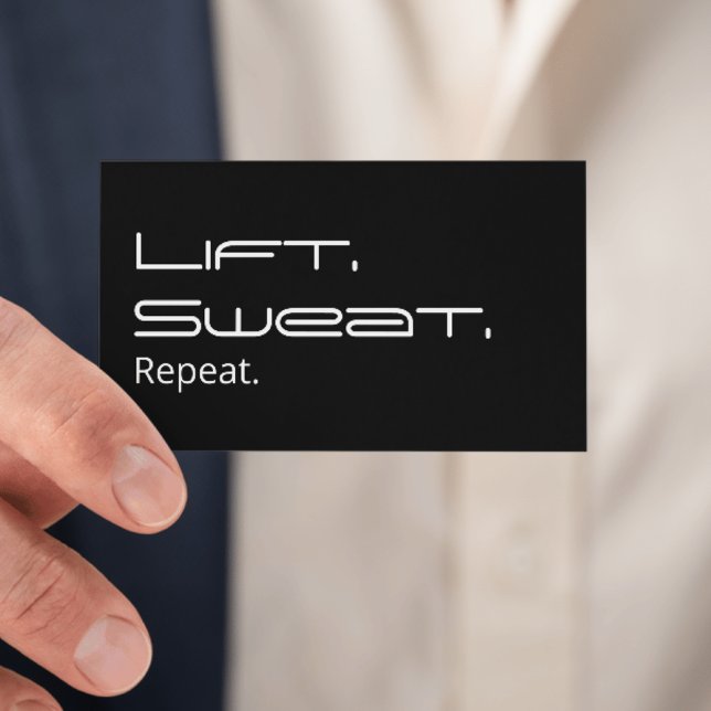 Tarjeta De Visita Tifografía de entrenamiento de fitness personal (Subido por el creador)