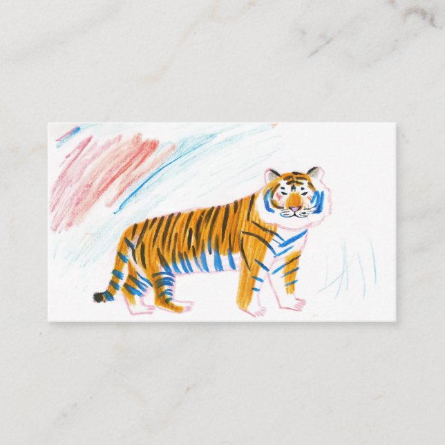 Tarjeta De Visita Tigre de papel (Anverso)