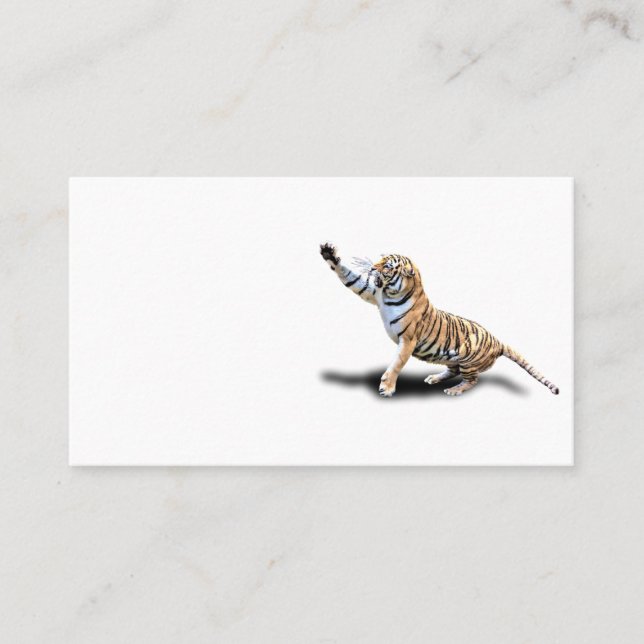 TARJETA DE VISITA TIGRE ENOJADO (Anverso)