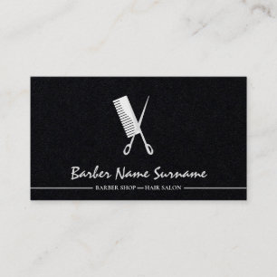 Tarjeta De Visita Tijera Peine de Pelo Barbería Original Creativo