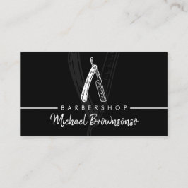 Tarjeta De Visita Tijeras Barbería para hombres Peluquería Peluquero