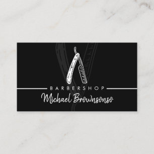 Tarjeta De Visita Tijeras Barbería para hombres Peluquería Peluquero