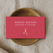 Tijeras de oro falsas rojas minimalistas para esti