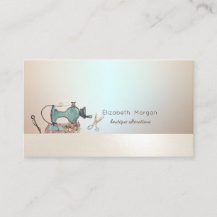 Tarjeta De Visita Tijeras Elegantes Profesionales para Máquina de Co