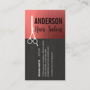 Tarjeta De Visita Tijeras Estilistas De Hair Belleza de las mujere