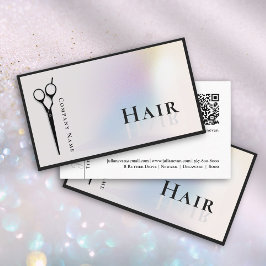 Tarjeta De Visita Tijeras estilísticas Holográficas