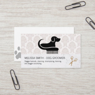 Tarjeta De Visita Tijeras para aseo de mascotas Cuidado de animale