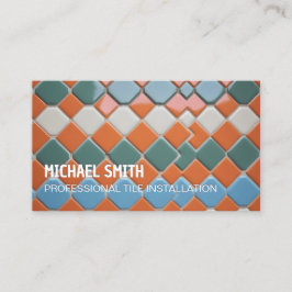 Tarjeta De Visita Tiler del instalador de mosaico
