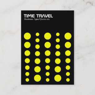 Tarjeta De Visita Time Travel v1.2 - Amarillo en negro