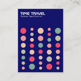 Tarjeta De Visita Time Travel v1.2 - Colores 01 - Azul oscuro 00066